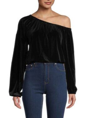 NWT Philanthropy Lily Off The Shoulder Velvet Top
